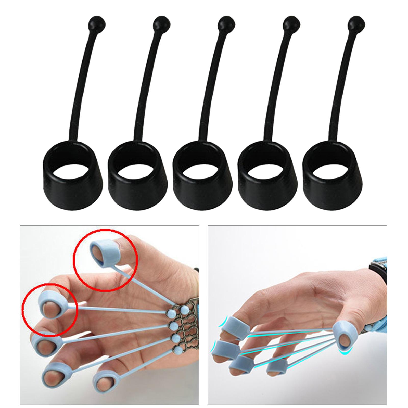 Finger Training Device Tension Strength Hand for Home  60 pounds black