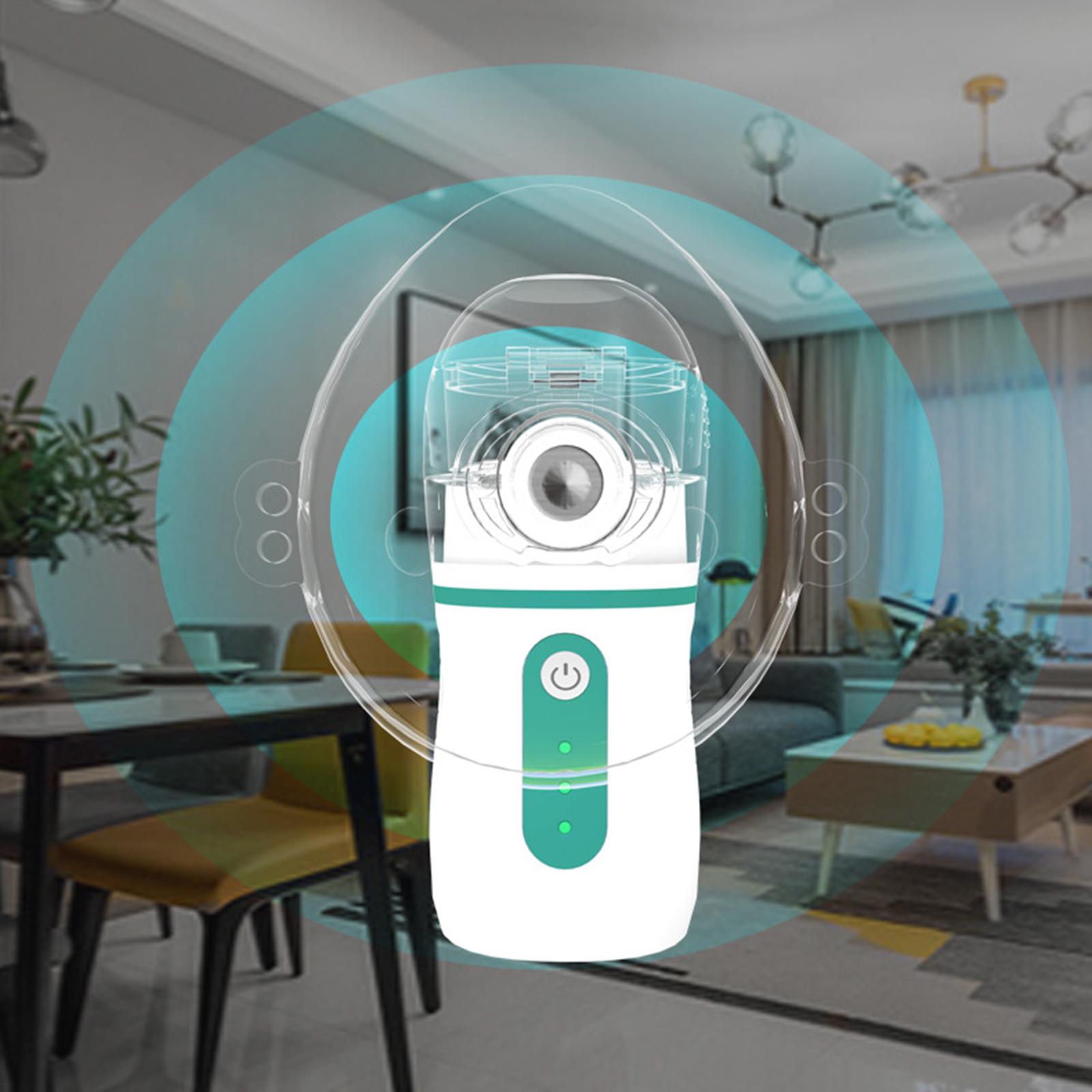 Steam Inhaler Humidifier Cough Inhaler Asthma Inhaler for Adult Gray White