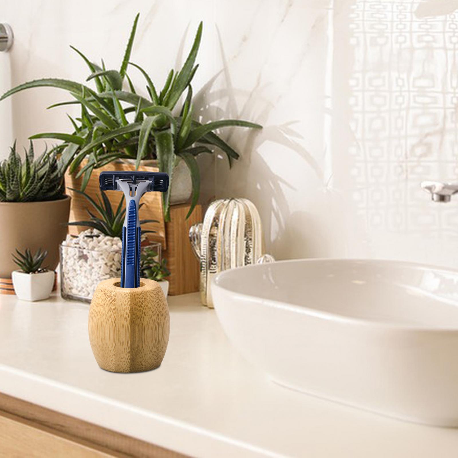 Manual Razor Holder Home Use Bathroom Organizer Tabletop Durable Shaver Base