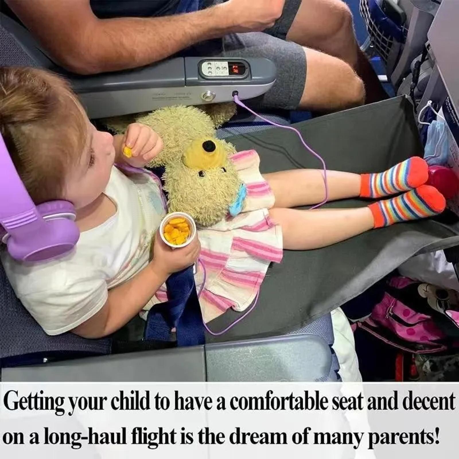 Airplane Footrest for Kids Lightweight Compact Portable Toddlers Airplane Bed