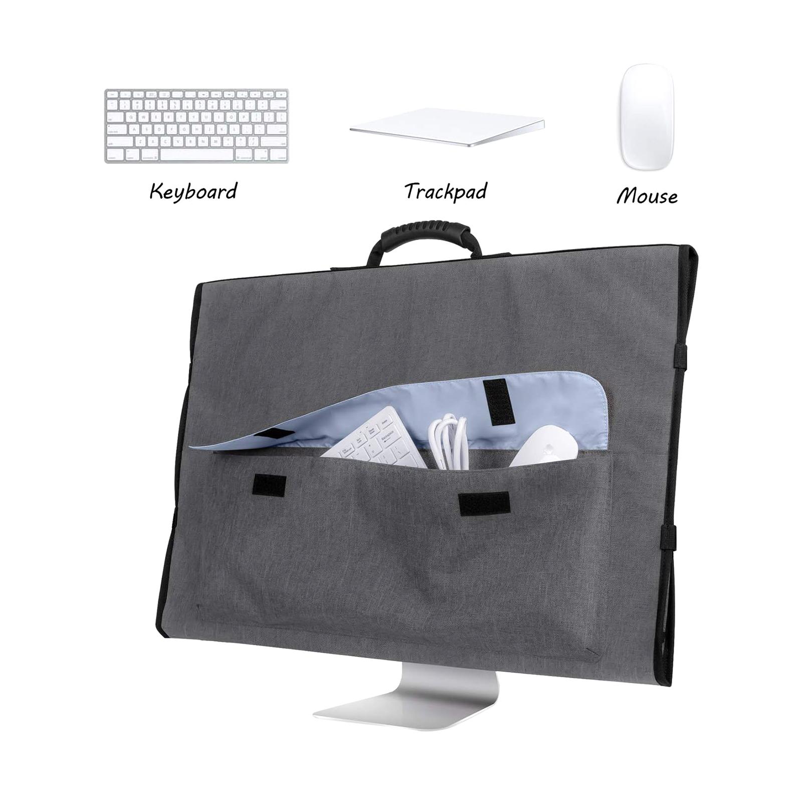 27inch Monitor Carrying Case Wear Resistant Padded for Desktop Computer