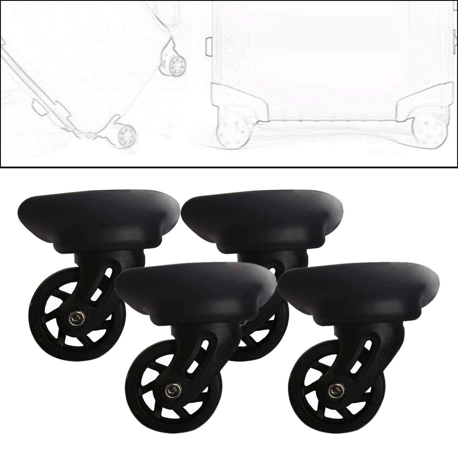 4x Luggage Wheels Replacement Mute Repair Parts Wear Resistant Swivel Wheels