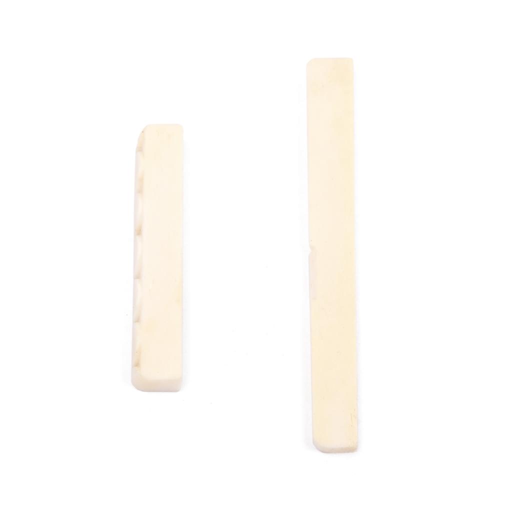 3xBone Bridge Saddle&Nut for Classical Guitar Parts Accessories
