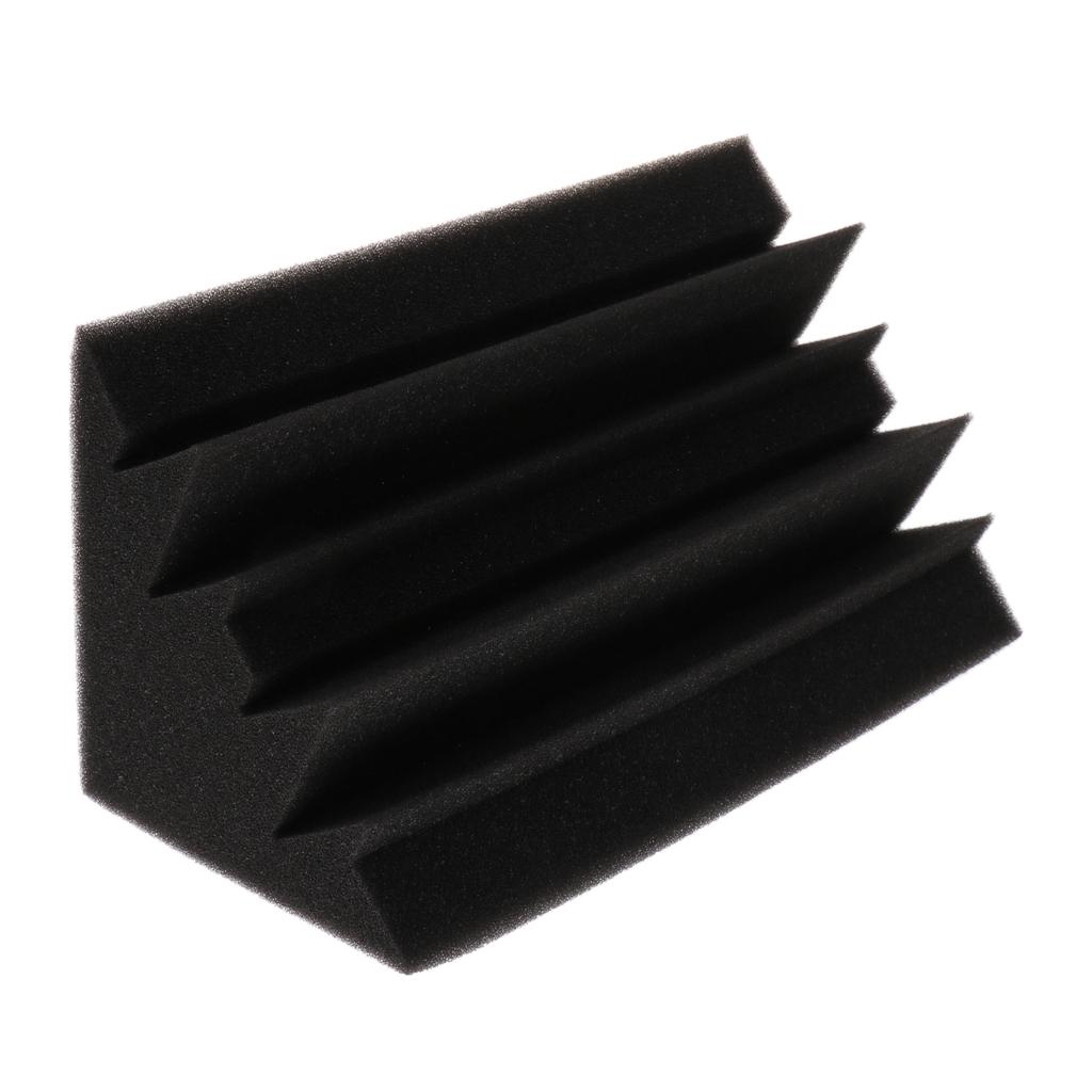 8pcs Studio Acoustic Foam Sound Proof Panels Nosie Dampening Foam Black