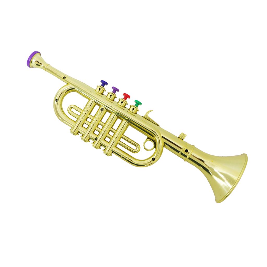 horn musical instrument for stage performances Teaching Supplies for Enthusiast beginner Kid Trumpet birthday present Children Trumpet 