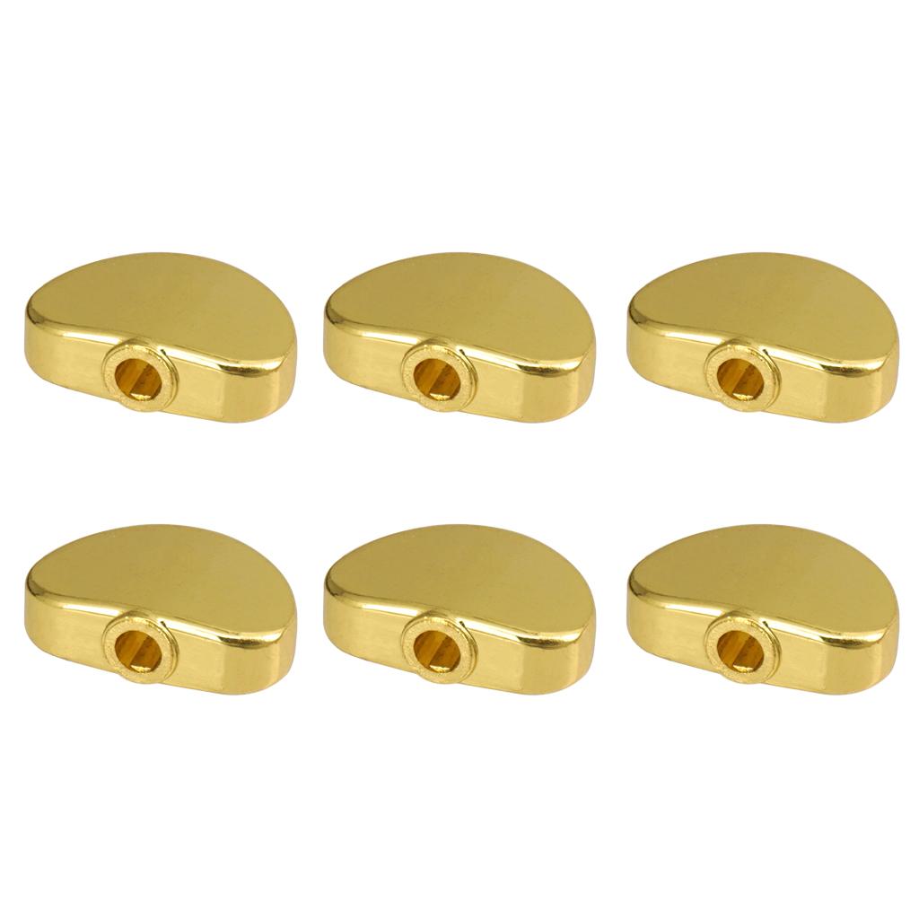 6pcs Guitar Tuning Pegs Tuners Machine Heads Replacement Knobs Gold