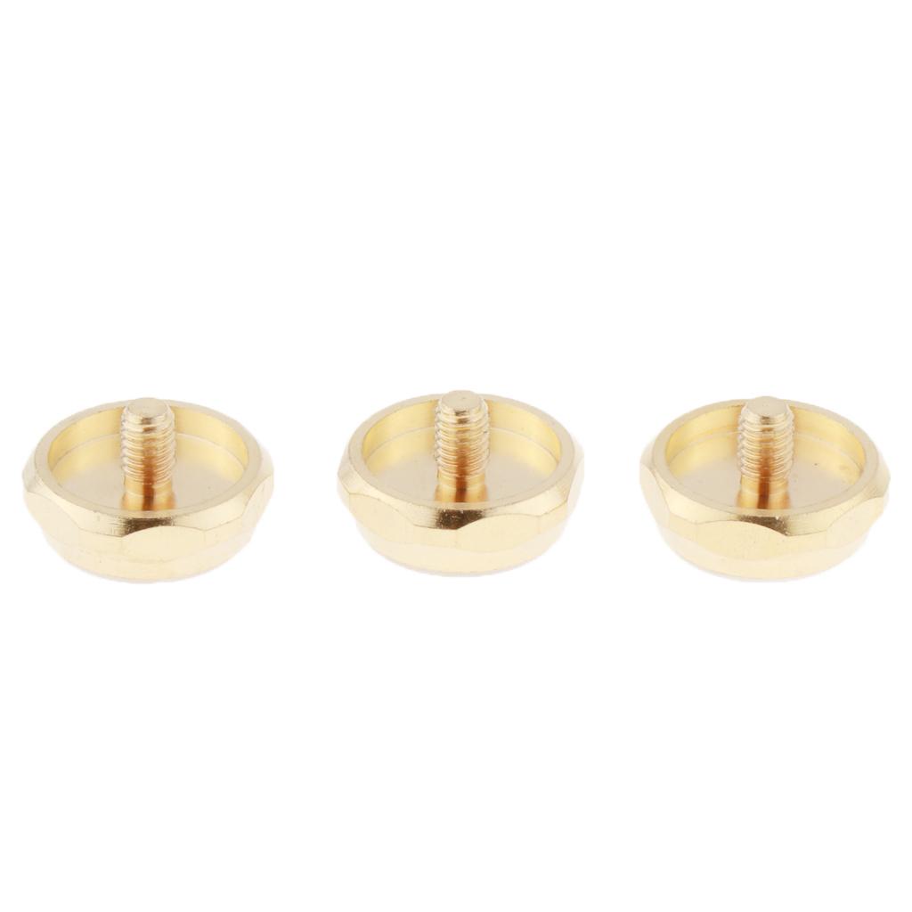 4xTrumpet Finger Key Buttons Brass Trumpet Repairing Parts Natural Stone Gray