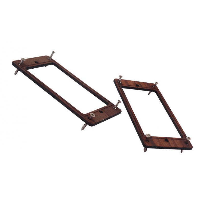 Rosewood Humbucker Pickup Mounting Ring Frame w/ Screws for Guitar Parts