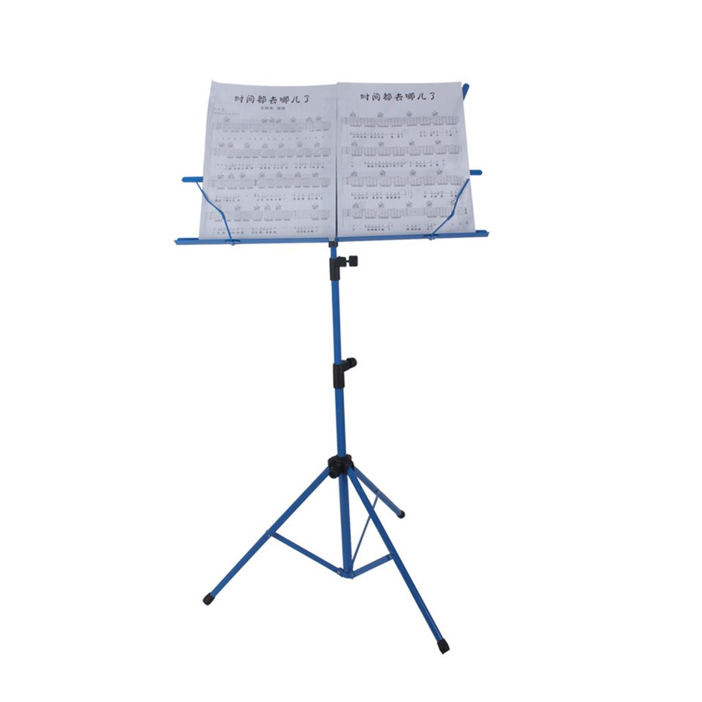 Portable Folding Sheet Music Stand with Carry Bag Blue