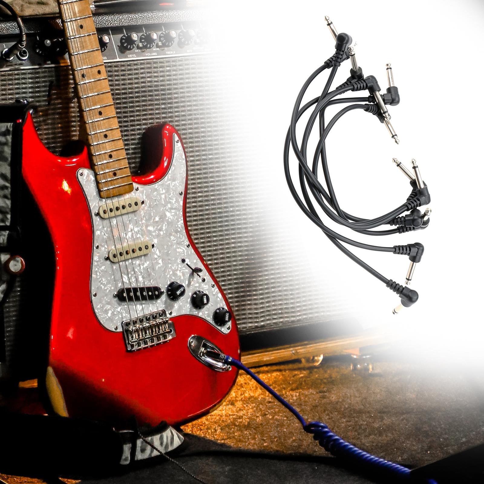 6 Pieces Guitar Effect Pedal Cable Professional Music Instrument Accessories