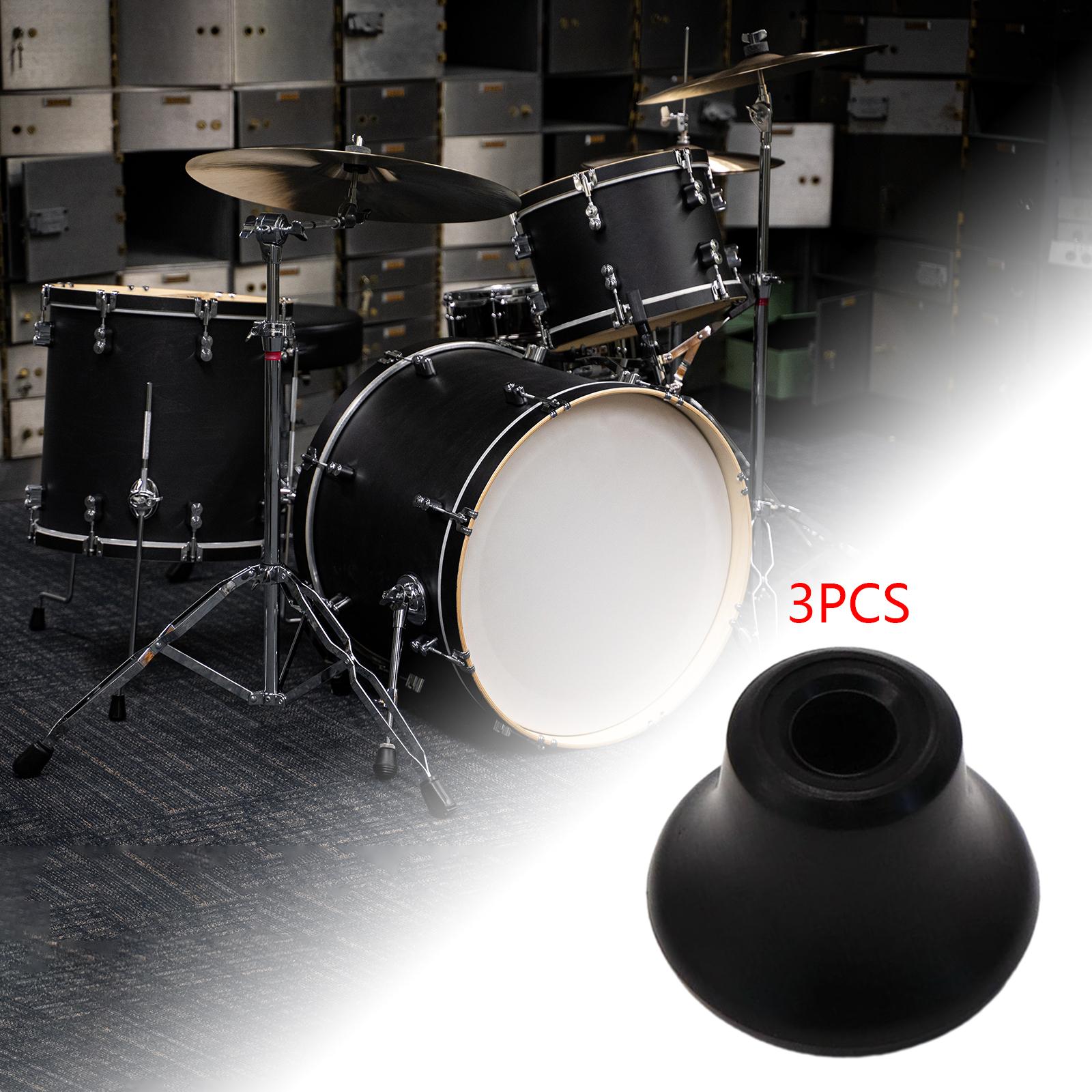 3 Pieces Drum Feet Slipcover Drum Hardware Replacement Percussion Instrument Style D