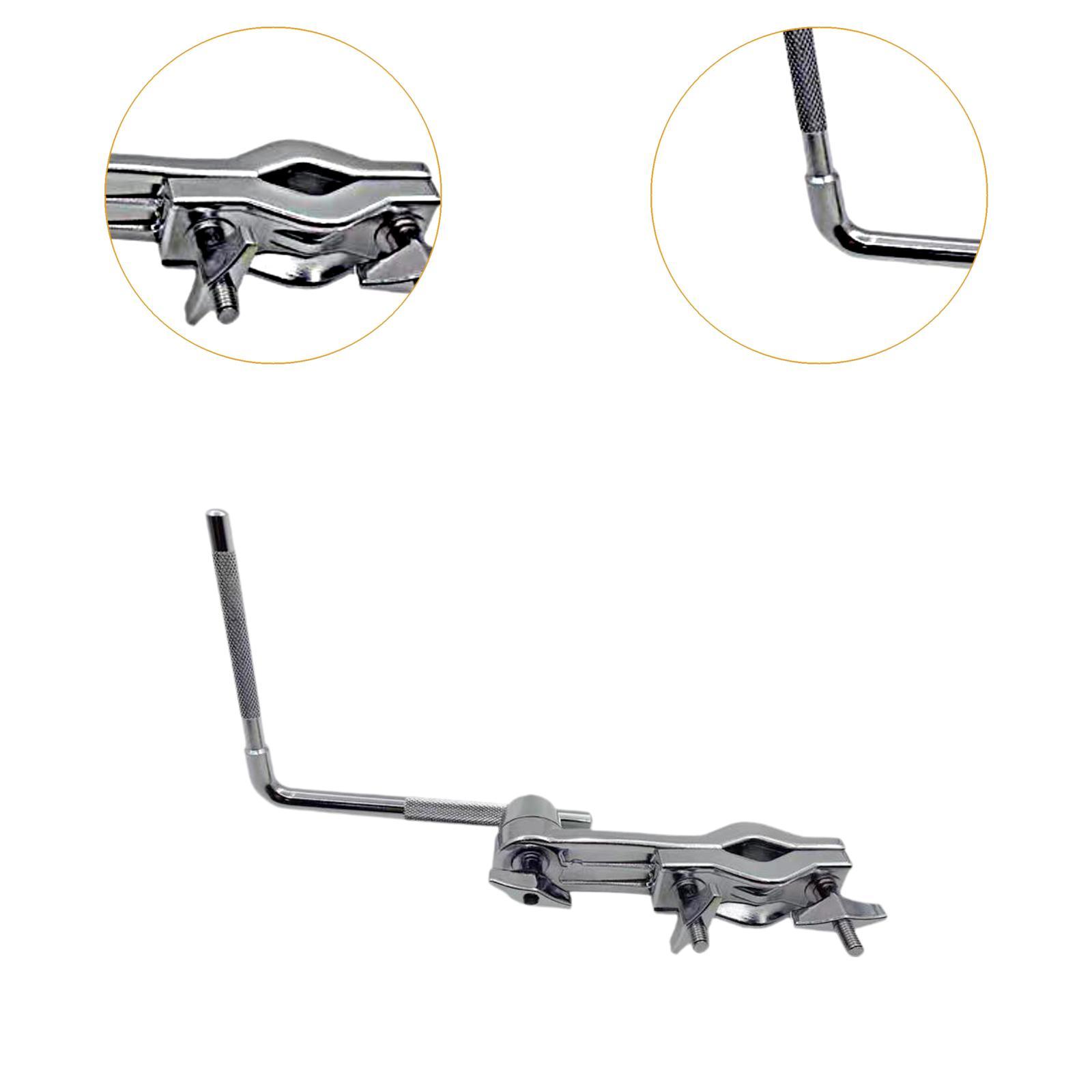 Drum Cowbell Clamp Drum Set Adjustable Metal Cowbell Percussion L Rod Holder