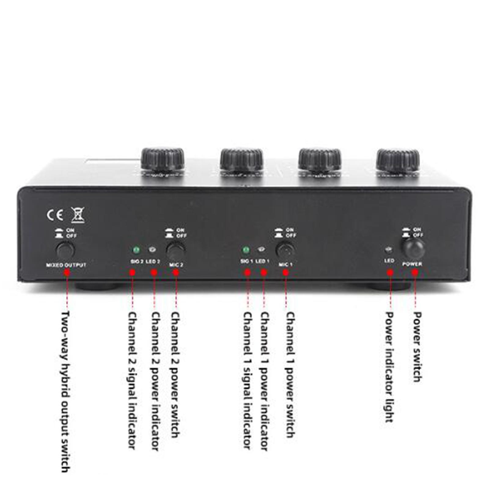 Headphone Amplifier Compact Audio Equipment Audio Amplifier for Car Party PC