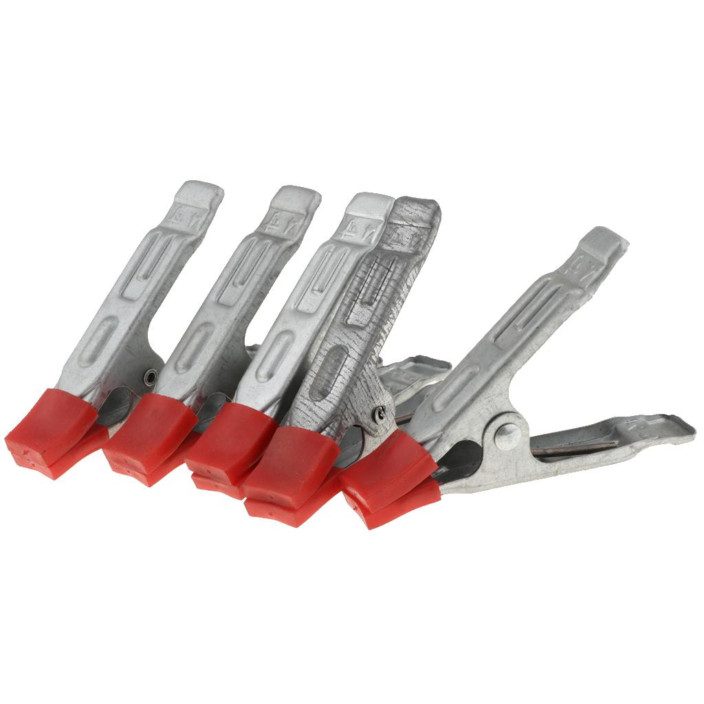Toolzone 6 Pièces 2 /"pinces À Ressort Métalliques Avec Des Protecteurs En Pvc