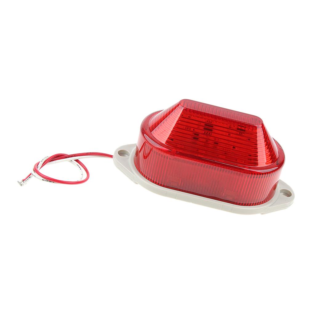 2x LED Beacon Red Flashing Strobe Signal Warning Light Lamp, AC220V