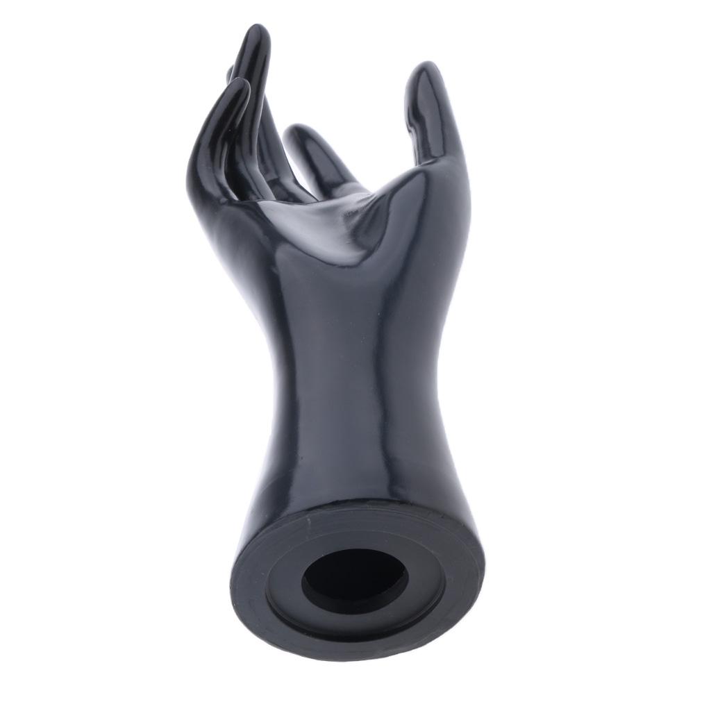 4xFemale Mannequin Hand for Jewelry Bracelet Ring Watch Display Black
