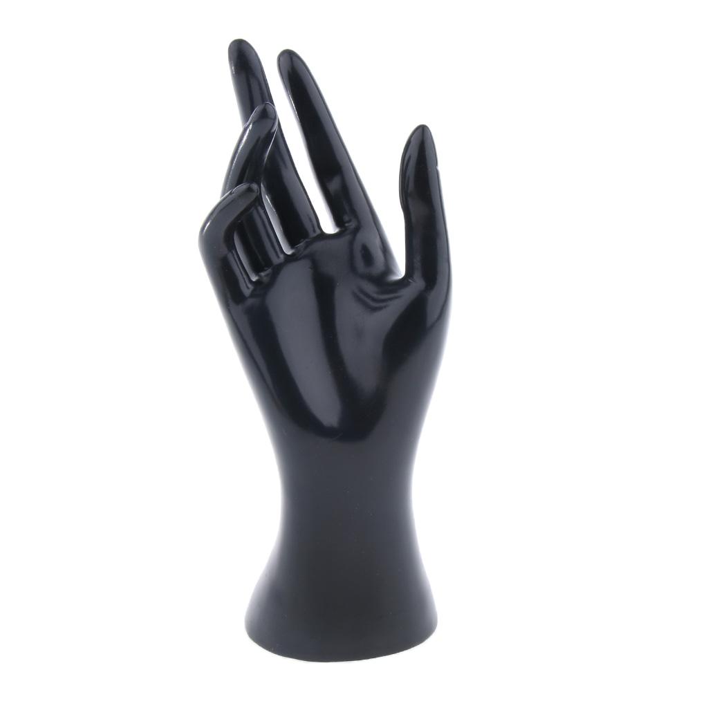 3xFemale Mannequin Hand for Jewelry Bracelet Ring Watch Display Black