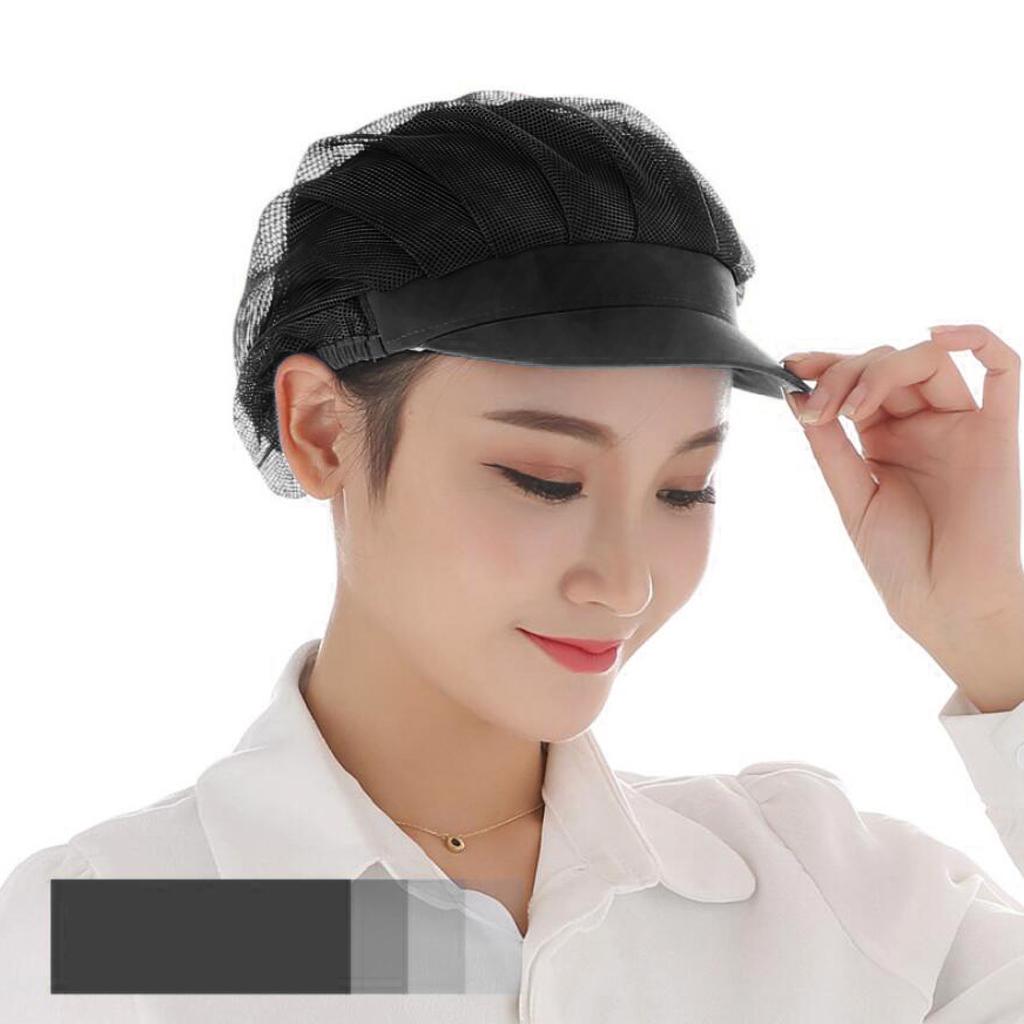 3xMesh Cook Adjustable Men Women Kitchen Baker Chef Elastic Cap Hat 