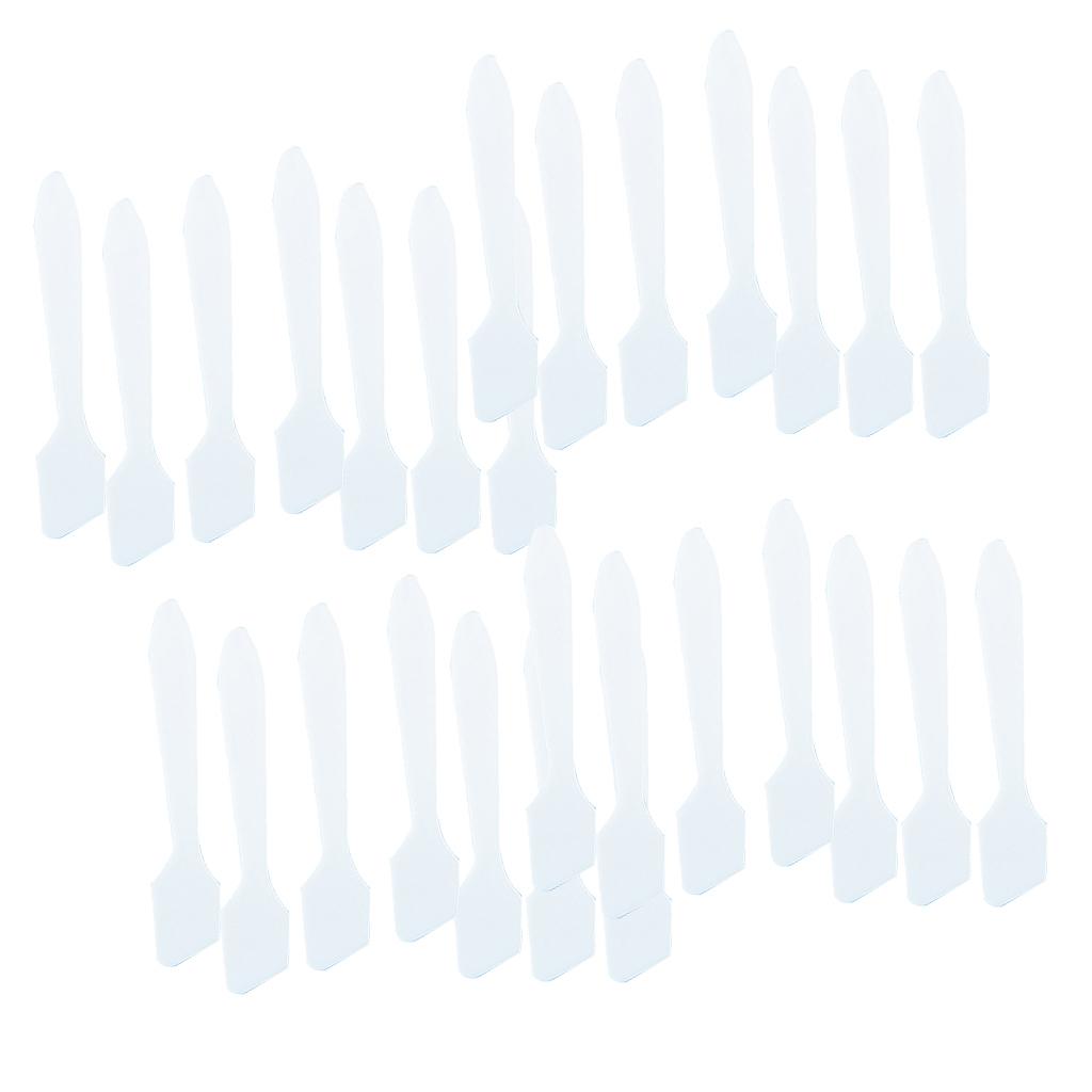 100Pcs Facial Cream Mask Spoon Cosmetic Spatula Women Beauty Tool White