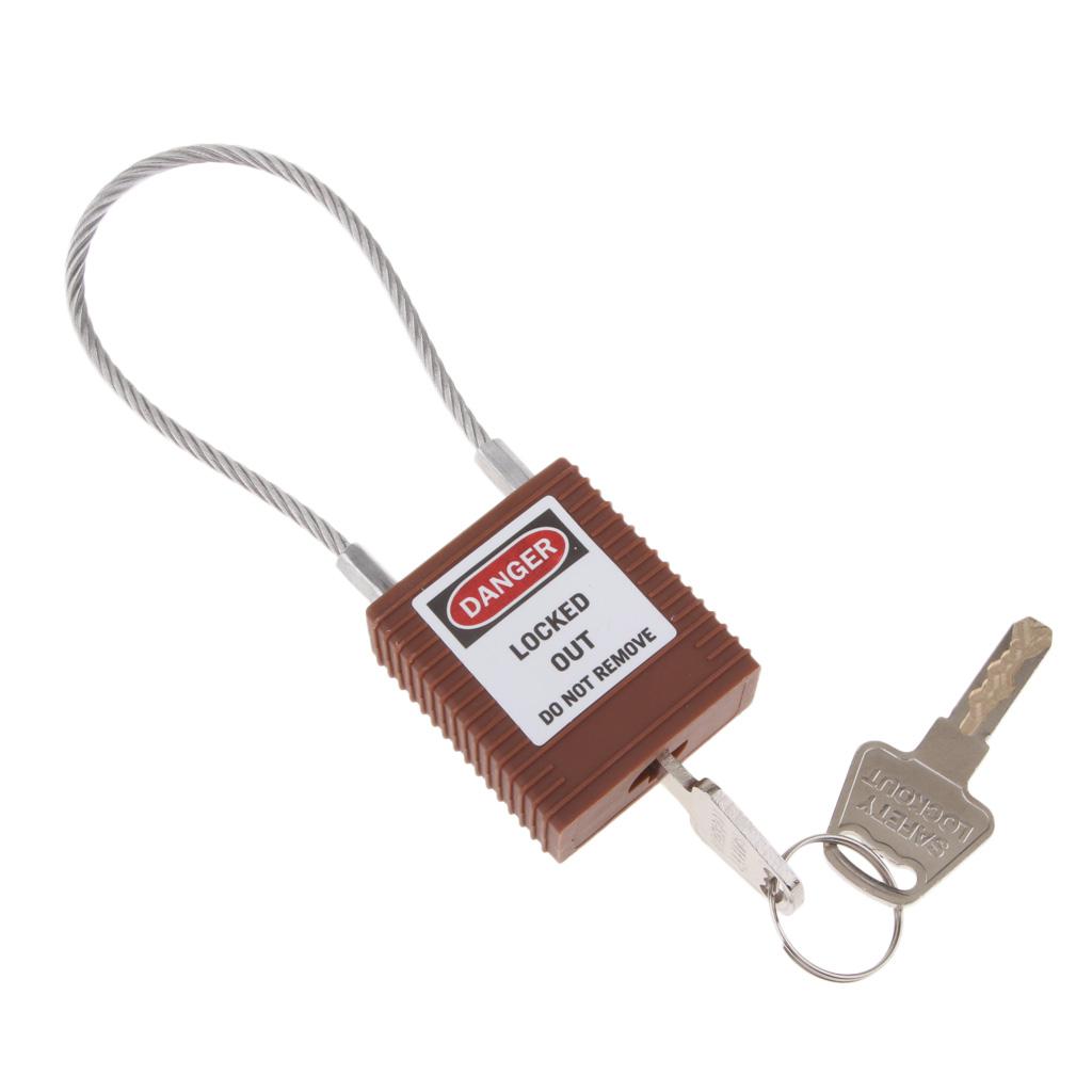 Nylon Shackle Safety Lockout Padlock Keyed Different,Standard 6-pin cylinder