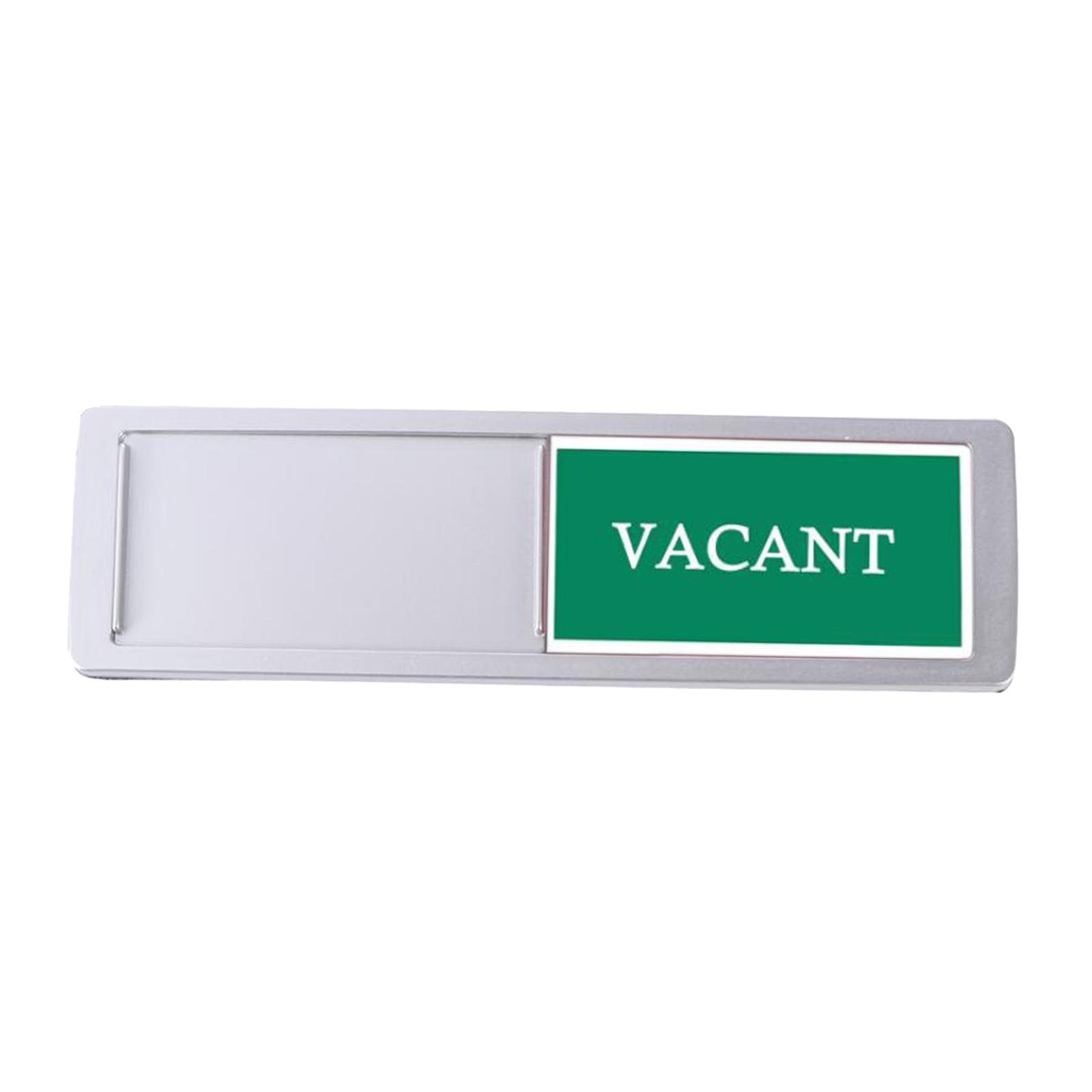 Door Slider Sign Silver