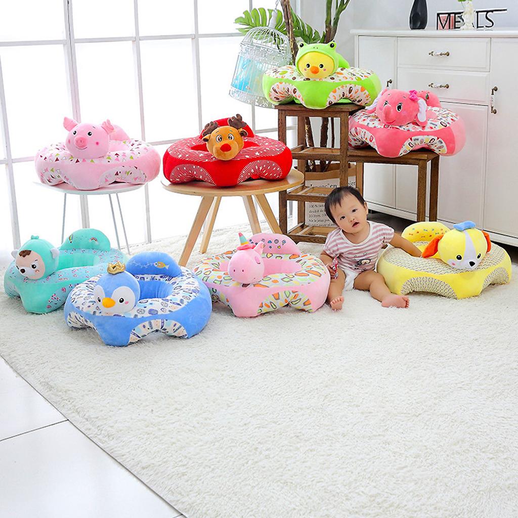  Baby Support Seat Infant Learn Sit Soft Chair Cushion Sofa 