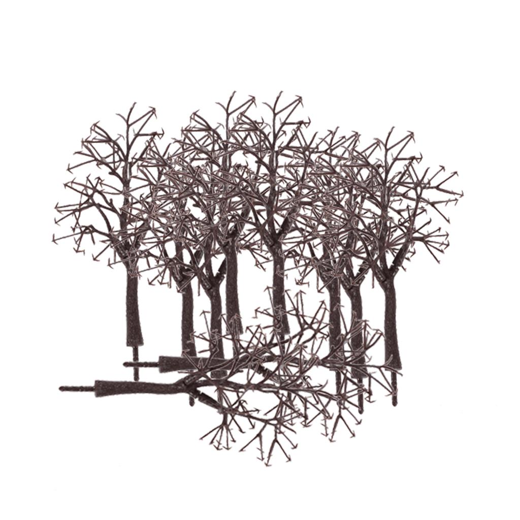 9x10pcs Scenery Landscape Model Bare Tree Trunk Decorations 12cm
