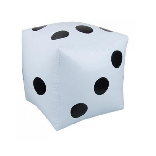 2pcs White Big Inflatable Dice Pool Toy Party Favour