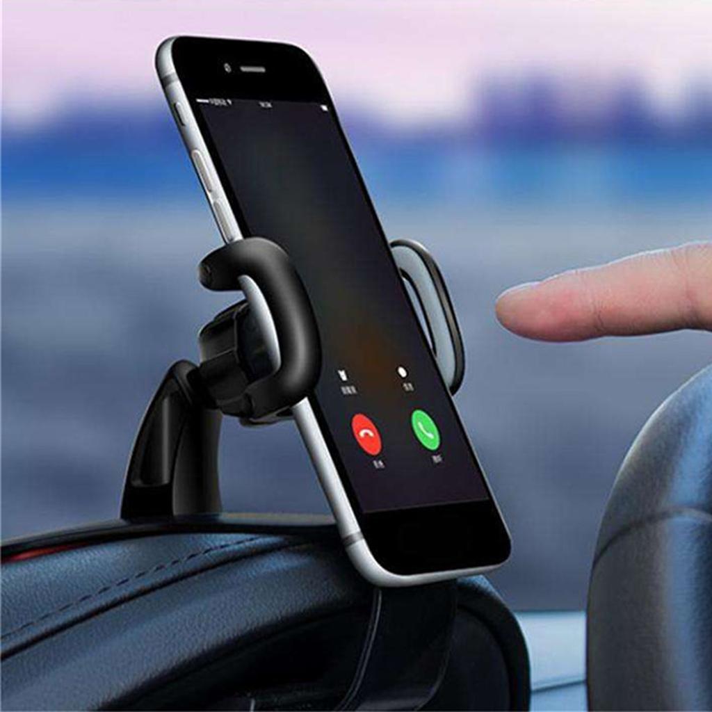 Easy One-Hand Operating Car Phone Holder,Gravity Automatic Cell Phone Car Holder Apply for 5.5 inch (or Under) Screen Smartphone/Other Devices-Black