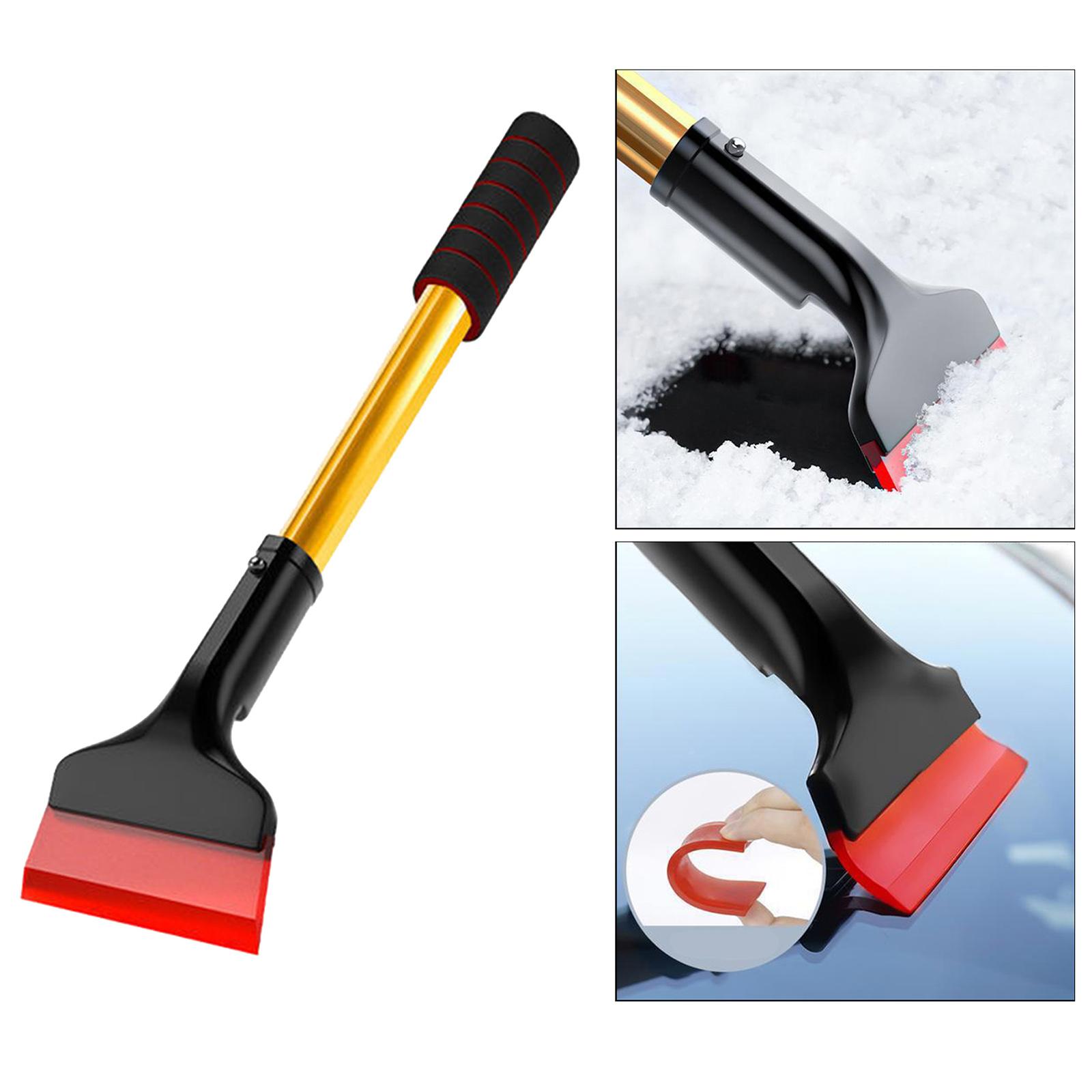 Car Ice Scraper Auto Truck SUV TPU Brush Windows Van Quick Clean