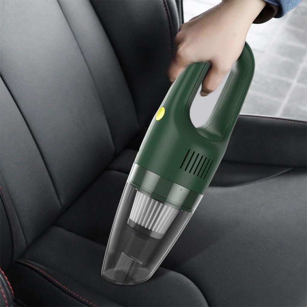 Handheld Car Vacuum Cleaner 5000PA Lightweight Strong Suction Green