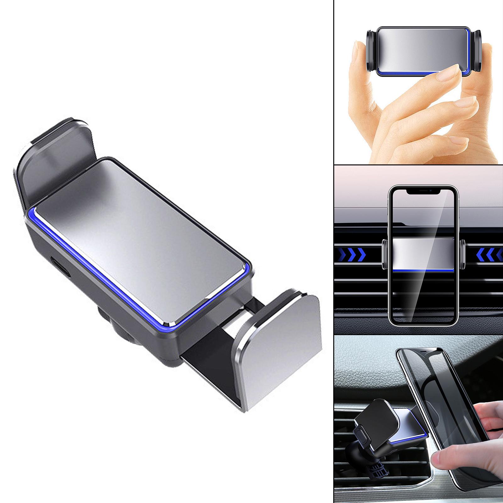 Universal Car Vent Phone Mount Stand Fit for iPhone 13 12 11 8 XS Silver