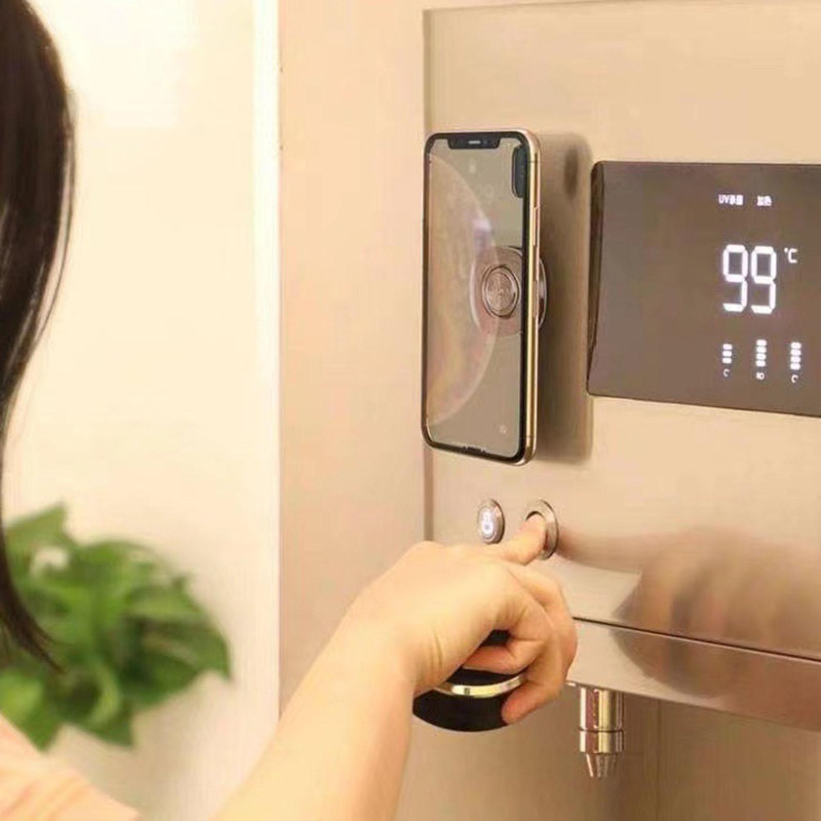 Universal Traceless Sticker Car Phone Holder for Kitchen Gym Desk Square