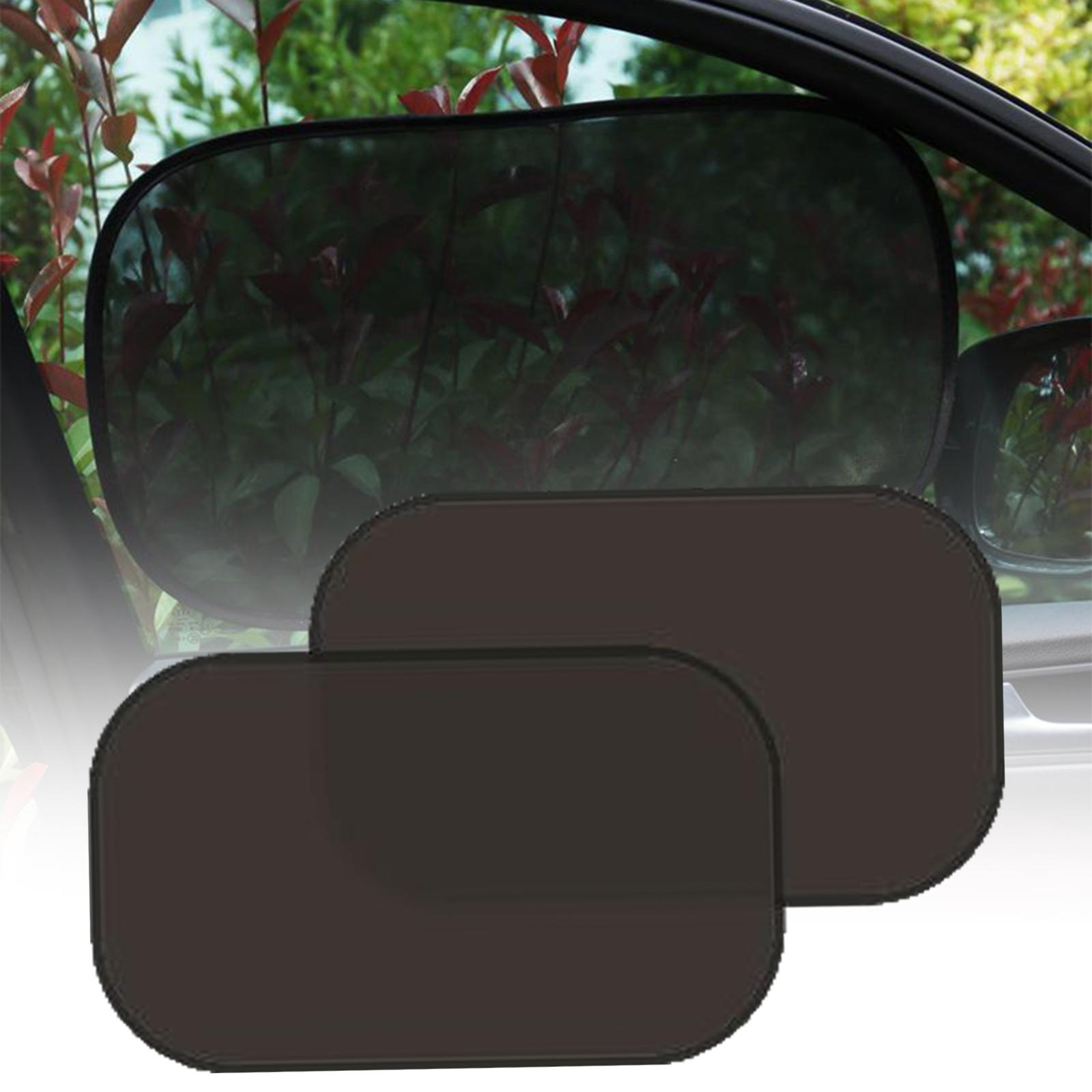 Car Window Sunshade Protection Professional Reusable Easily Install Foldable Black 50x30cm