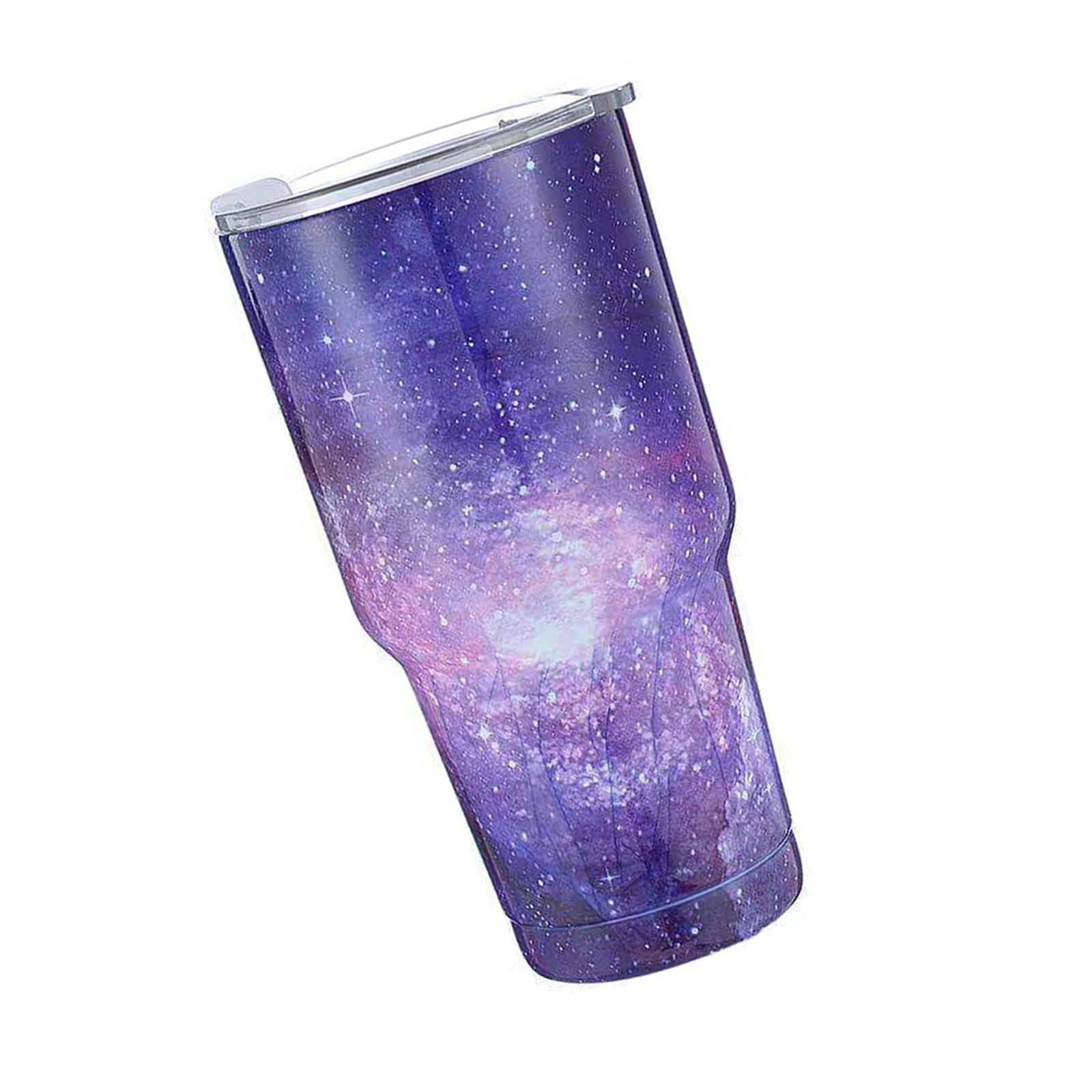 Portable Thermal Cup with Lid for Hot and Cold Water and Tea Violet