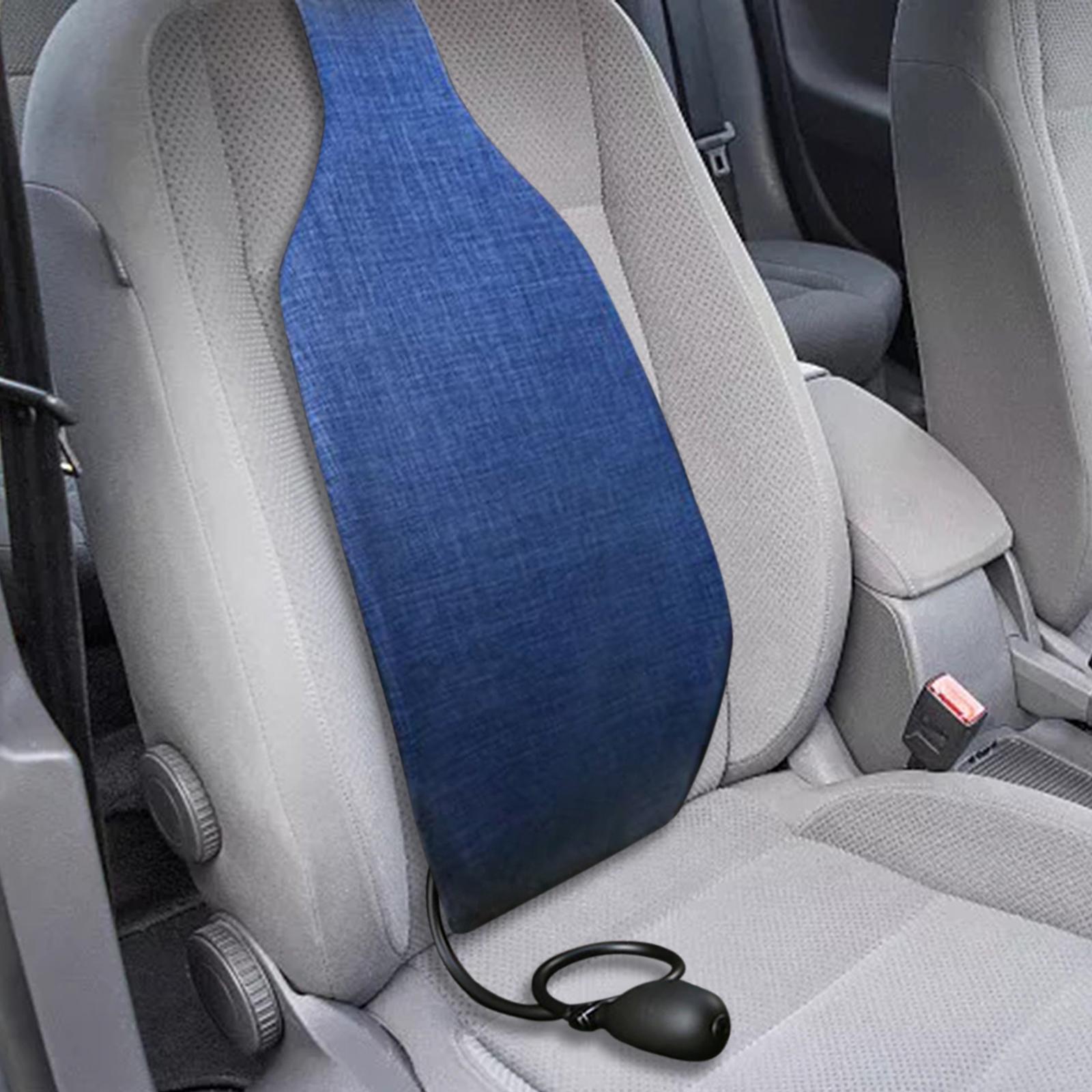 Inflatable Support Pillow Back Cushion for Long Sitting Computer blue