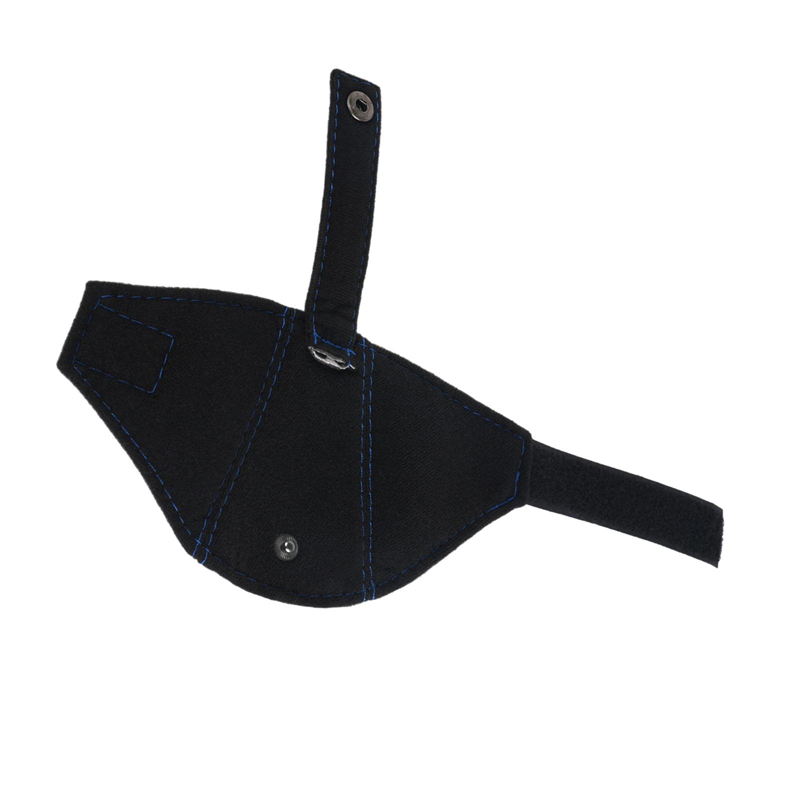 Car Seat Belt Adjuster Shoulder Neck Strap Adjuster Safety Cover Blue flannel