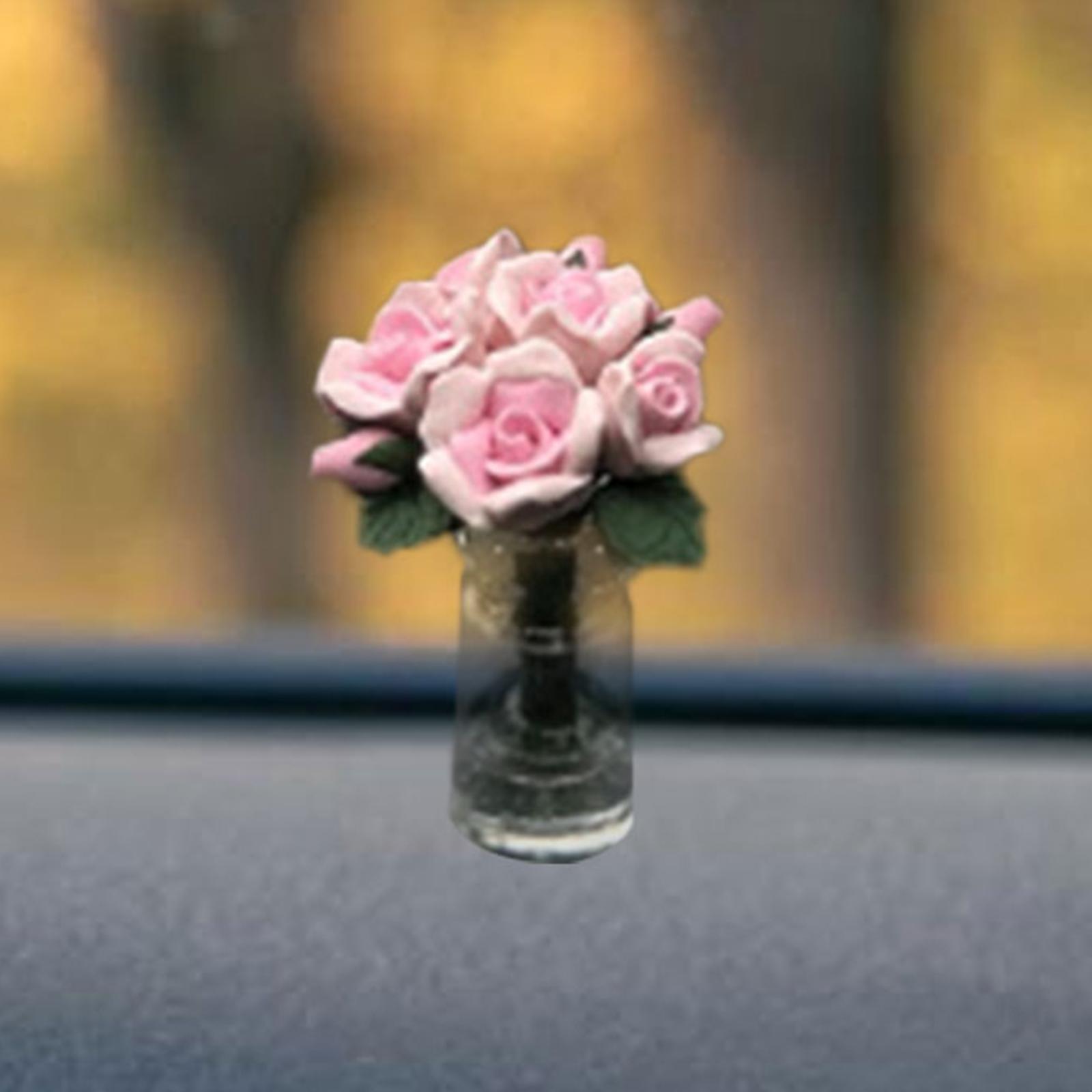 Car Dashboard Ornament Housewarming Gift for Table Bathroom Living Room Pink