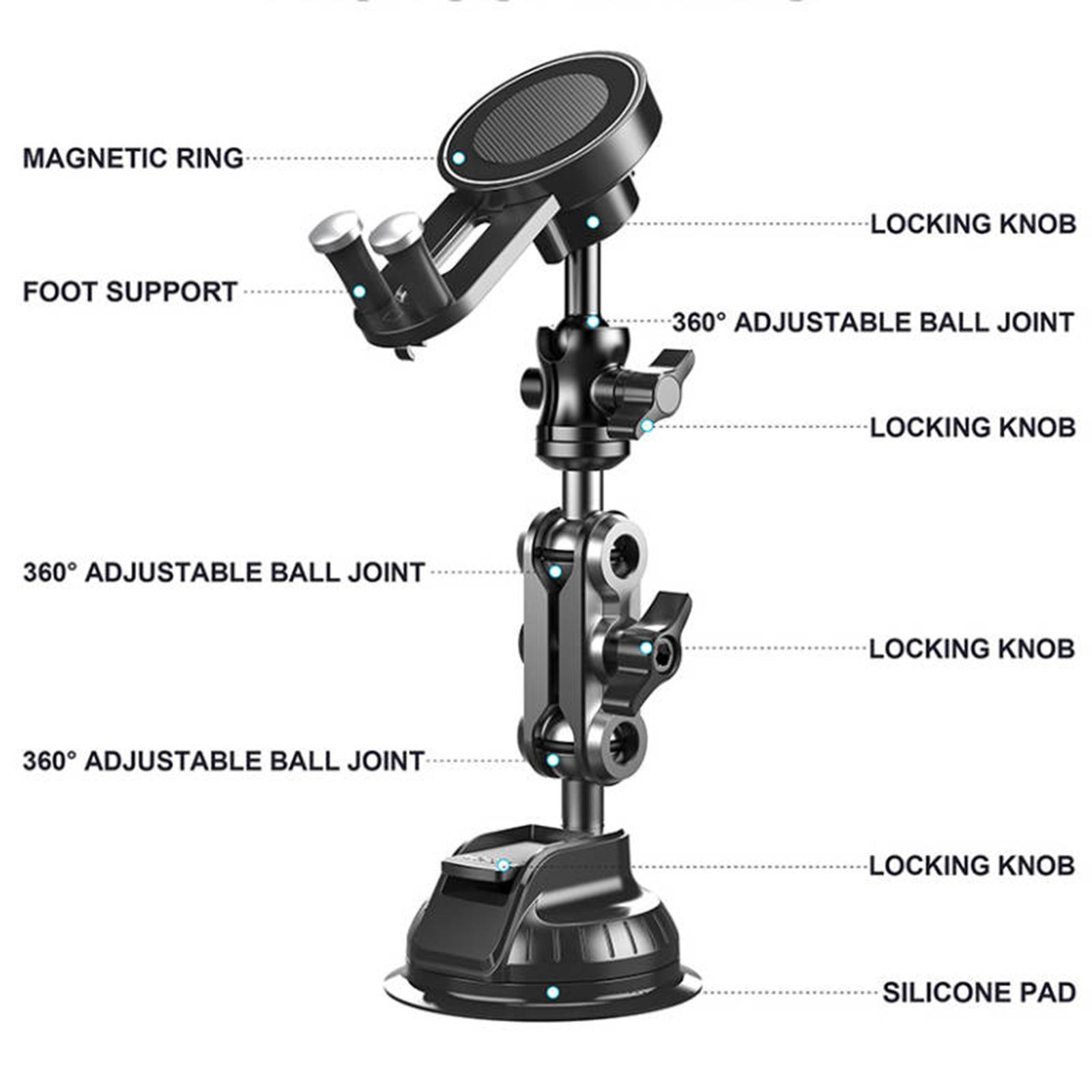 Generic Car Magnetic Phone Holder Accessory Strong Suction Phone Stand Long