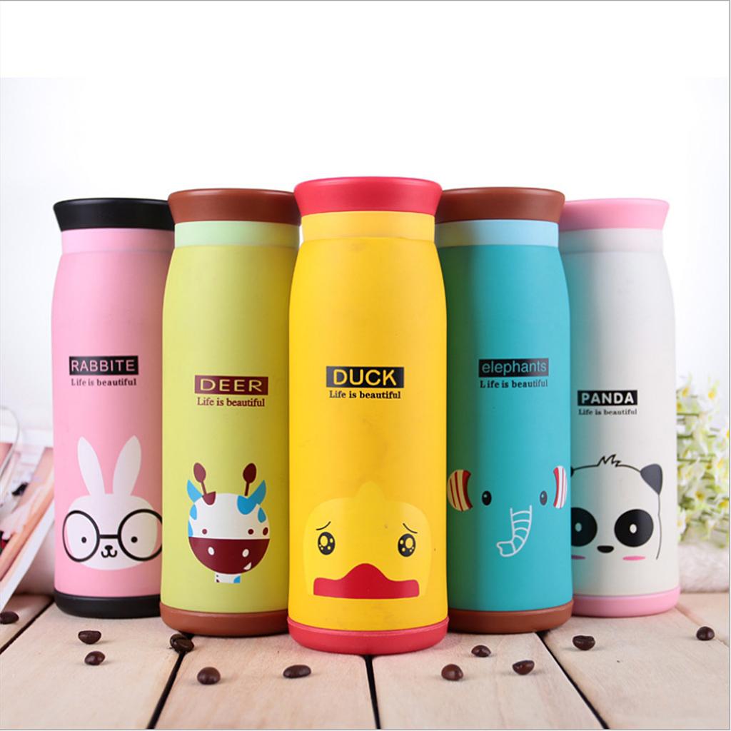 Cartoon Stainless Steel Travel Vacuum Mug Cup Puppy Duck 500ML