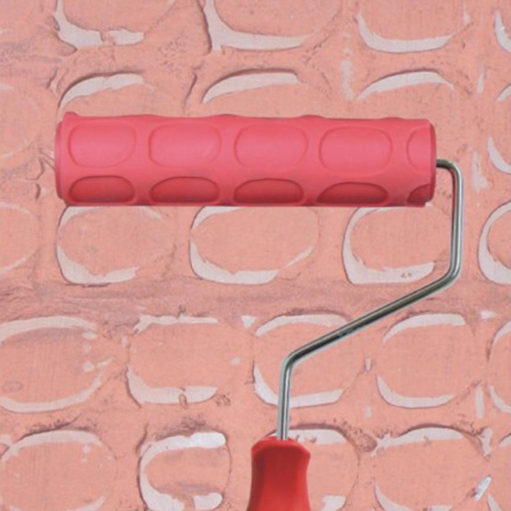 7 " DIY Geprägte Malerrolle Strukturwalze Malerwalze mit Muster 
