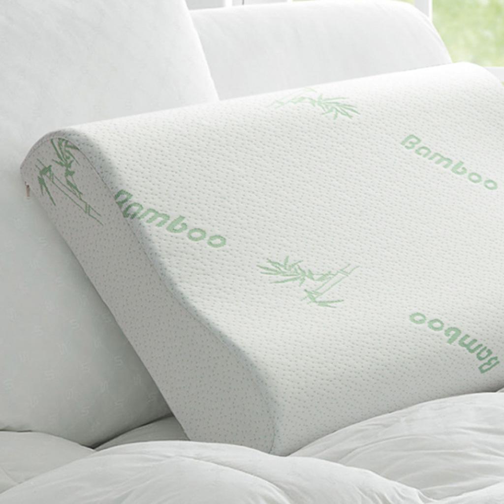 Bamboo Memory Foam Pillow Sleep Pillow Slow  Neck Relax 55x35x11cm 
