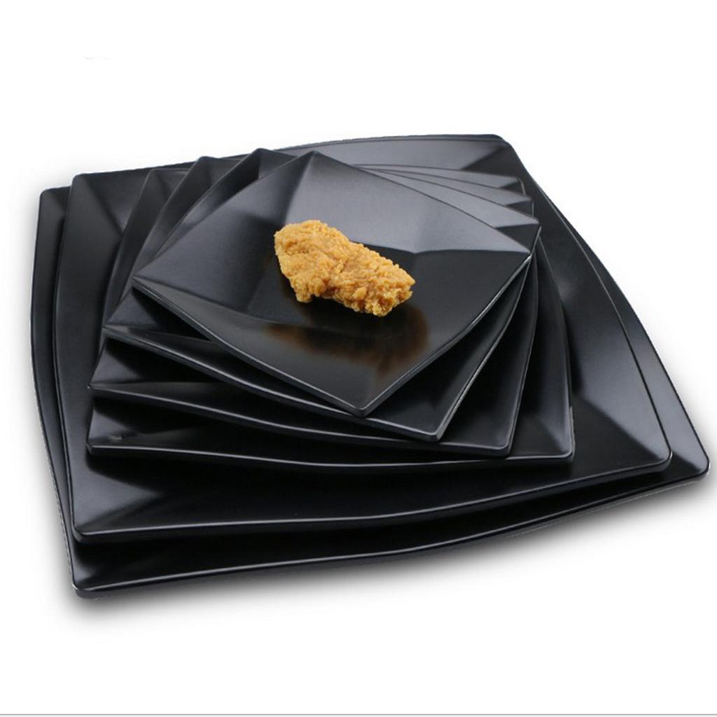 Black Japanese Sushi Sauce Dip Bowl Party Snack Nut Tray Butter Holder XL