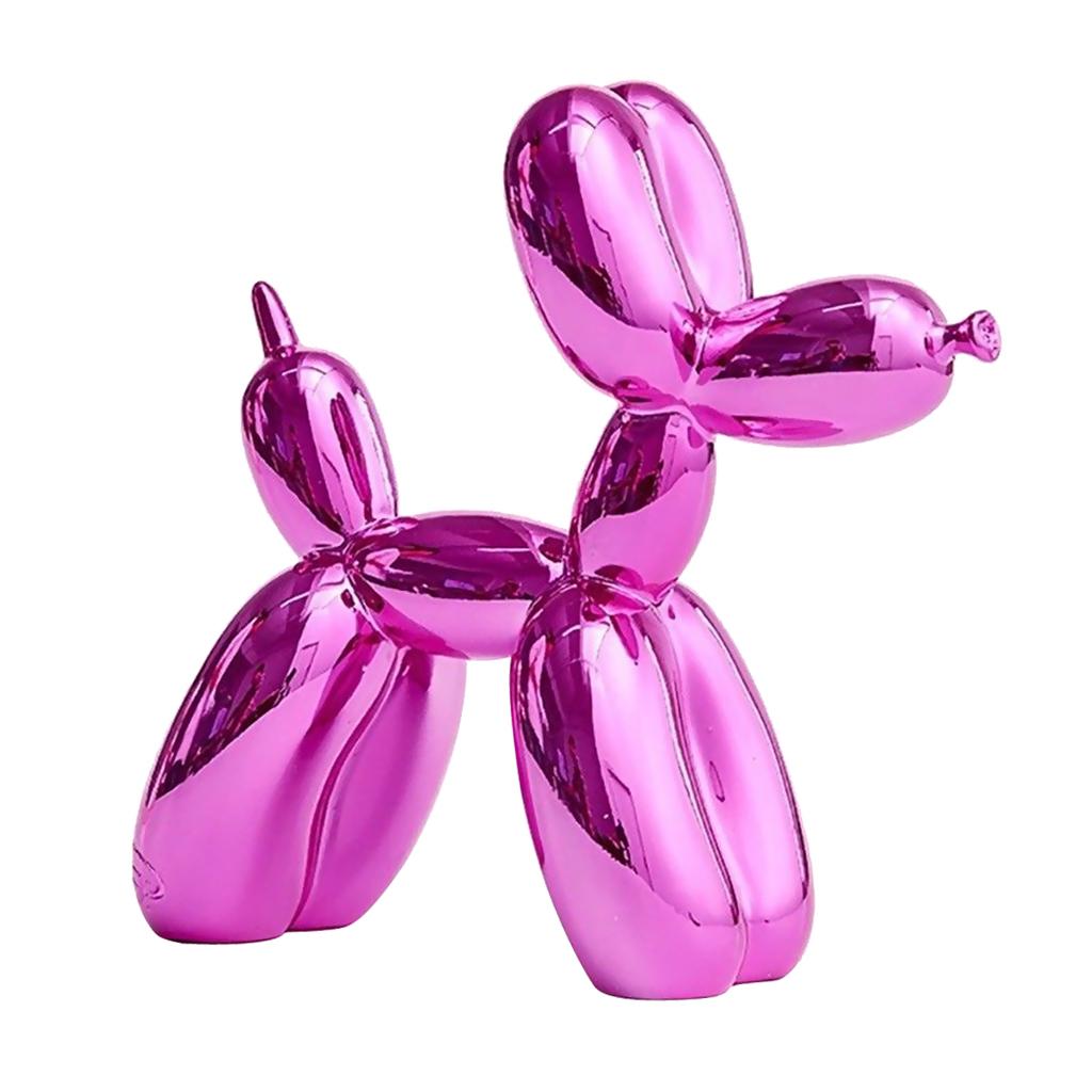 Novelty Resin Balloon Dog Ornament Animal Figurine Decor Crafts Purple