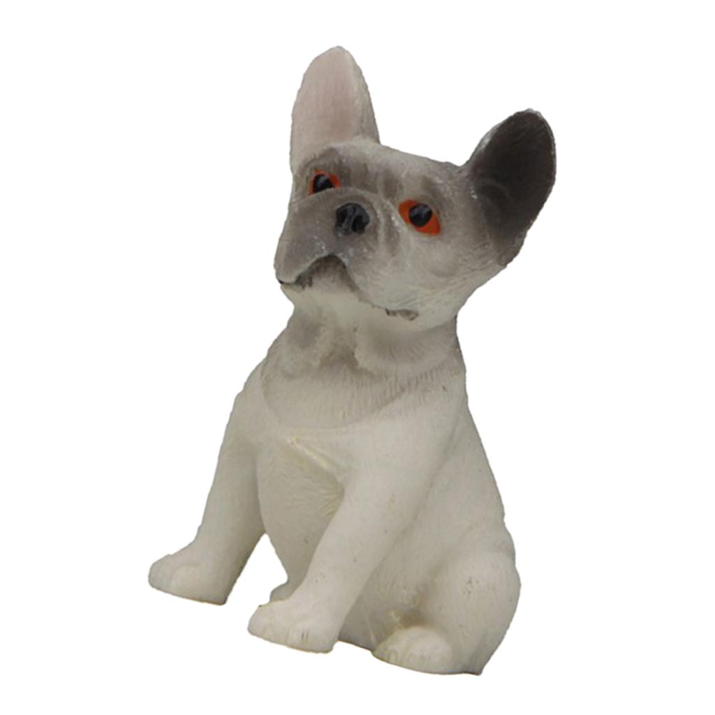 Small French Bulldog Model Animal Figure Toy for Home Decoration 09