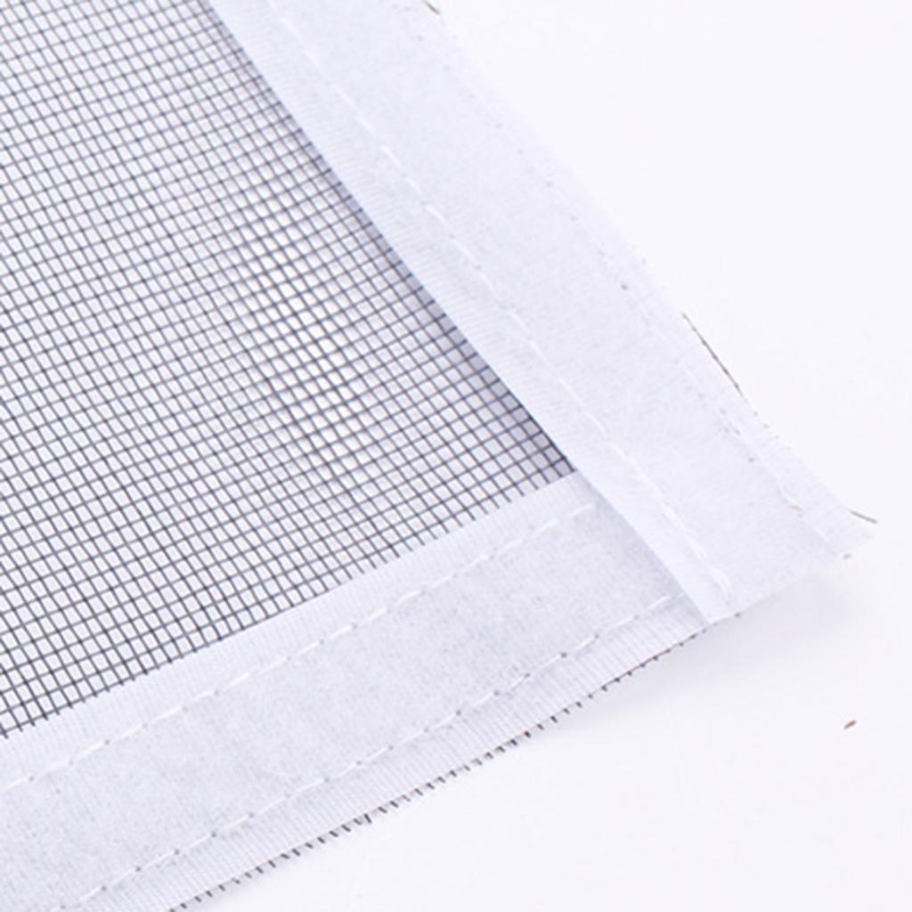 DIY Wire Window Screen Magnetic Snap Fly Insect Mosquito Net Black_150x130cm