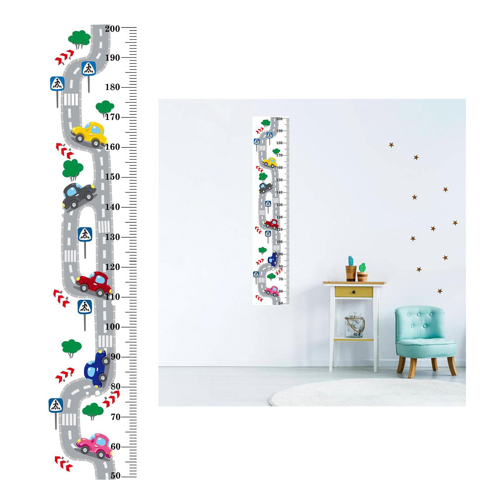 Kids Height Chart Wall Sticker Measuring Cartoon Ruler Nursery Decoration C