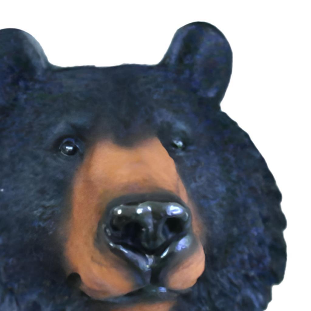 Animal Head Wall Sculpture Ornament Resin Statue Hanging Art Decor Bear