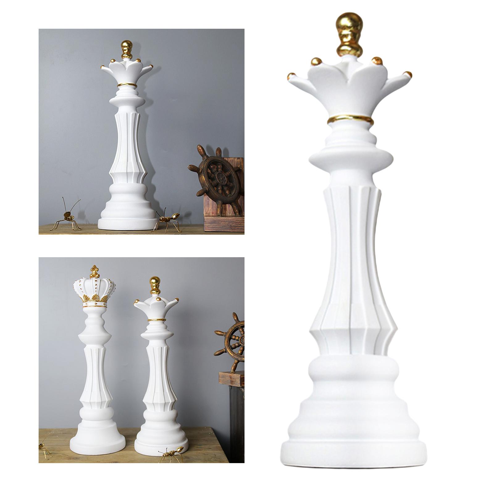 Chess Statues Livingroom Chessman Figurine Desktop Ornament Queen