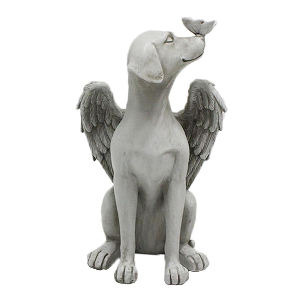 Dog Angel Wing Statue